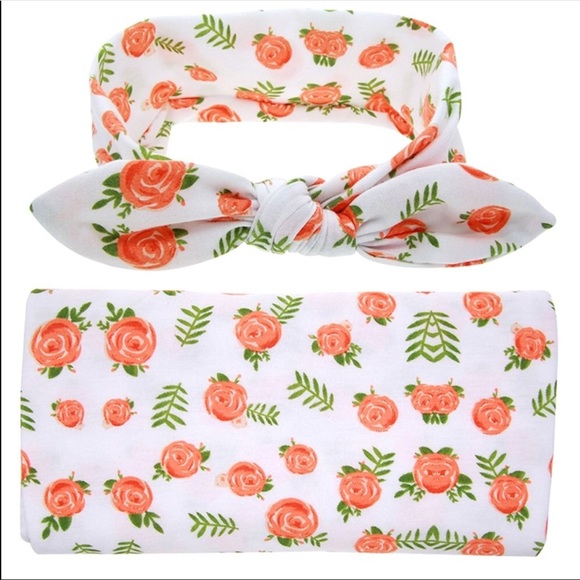 Swaddle with matching headband πΆπ»π - Picture 7 of 7